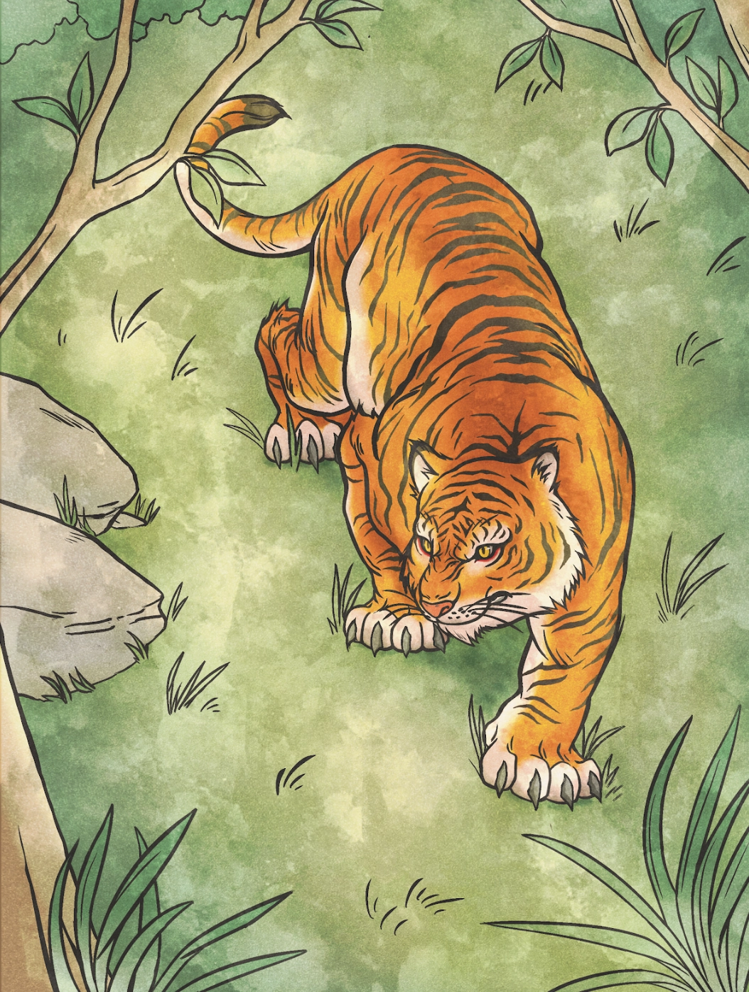 Ilustración de la baraja kamiweas